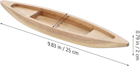DECHOUS Wooden Boat Decor Rustic Small Unfinished Wooden Sailboat Model Craft for Nautical Home Office Decoration, 10 Inch in Saudi Arabia