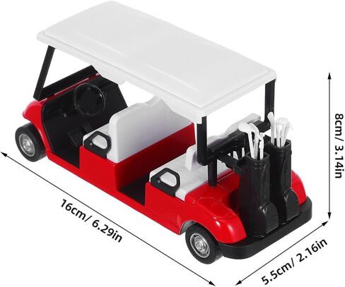 Milisten Diecast عربة جولف صغيرة قابلة للجمع، دعامة لعربة الجولف لديكور المنزل، تصميم واقعي يعزز الخبرة in Saudi Arabia