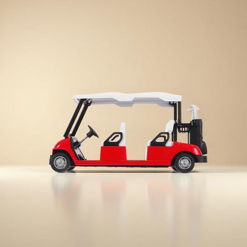 Milisten Diecast عربة جولف صغيرة قابلة للجمع، دعامة لعربة الجولف لديكور المنزل، تصميم واقعي يعزز الخبرة in Saudi Arabia