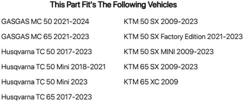 طقم إصلاح مضخة المياه Tusk متوافق مع KTM 50 SX 2009-2023/65 SX 2009-2023 in Saudi Arabia