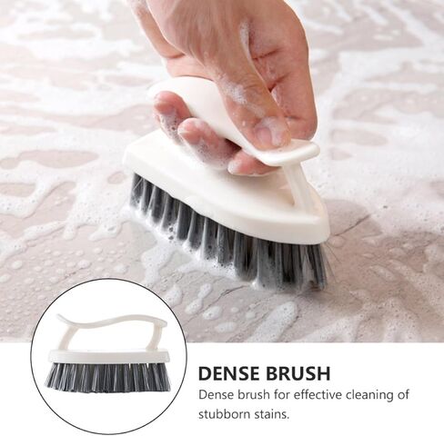 PartyKindom 2pcs Shower and Floor Cleaning Brush Set with Hard Bristles and Handles for Bathroom, Toilet, Kitchen, and Shoe Cleaning Household Use in Saudi Arabia