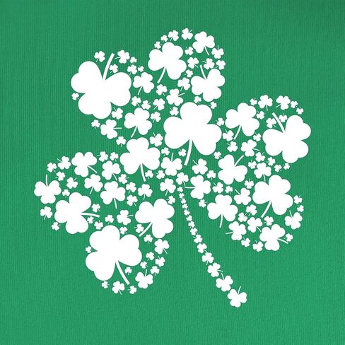 قمصان عيد القديس باتريك للنساء: تي شيرت مطبوع عالي الجودة برقبة دائرية وأكمام قصيرة من Lucky Irish Shamrock in Kuwait