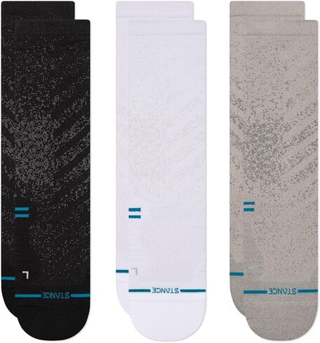 Stance Performance Socks Bundle – Ultralight Tab 3-Pack & Light Crew 3-Pack, Large (6 Pairs) in Saudi Arabia