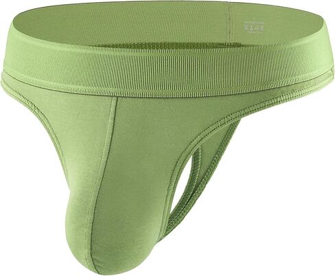Mens Cotton Thong Underwear, Stretchy T-Back Tag Free Breathable Lightweight G-String Brief for Men in Saudi Arabia