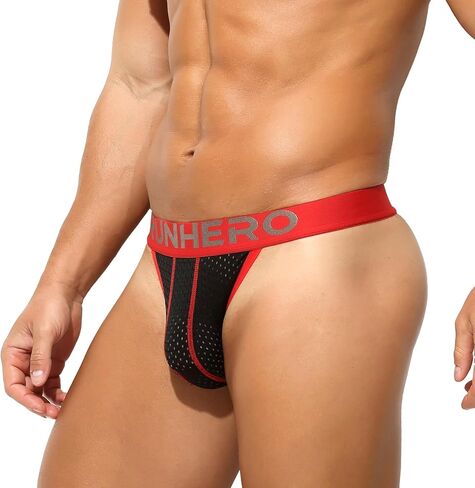 Mens Thong Underwear Comfortable Sports G-String Thongs Sexy for Men Breathable Fabric in Saudi Arabia
