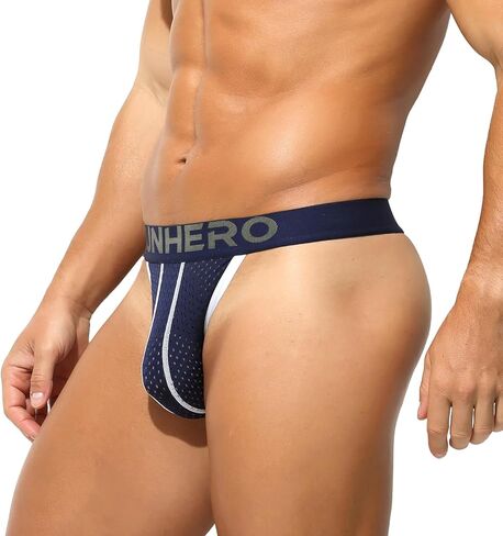 Mens Thong Underwear Comfortable Sports G-String Thongs Sexy for Men Breathable Fabric in Saudi Arabia