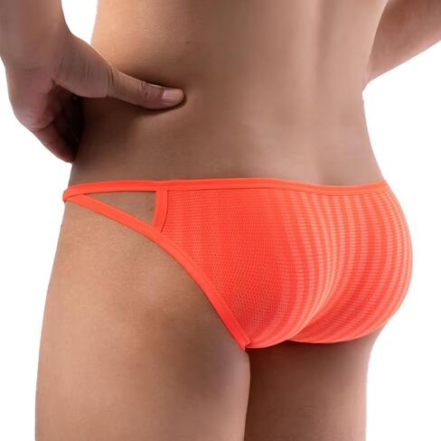Mens Low Waisted Sexy Briefs Underwear Comfortable Breathable Mesh Stretch Pants in Saudi Arabia