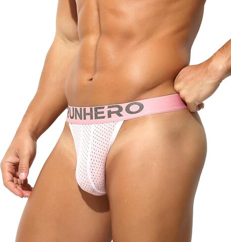 Mens Thong Underwear Comfortable Sports G-String Thongs Sexy for Men Breathable Fabric in Saudi Arabia