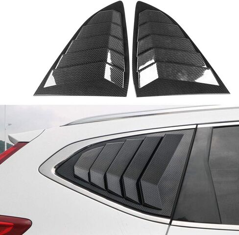 XITER 2PCS ABS Carbon Fibre Racing Style ABS Rear Side Window Louvers Air Vent Scoop Shades Cover Blinds for Honda CR-V CRV 2017 2018 2019 2020 2021 2022 (Carbon Fiber BLACK) in Saudi Arabia