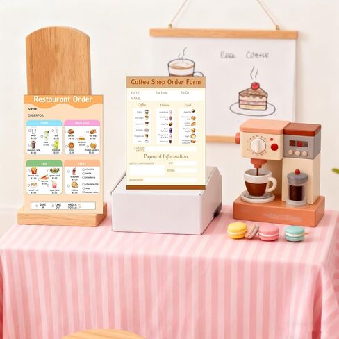 4x6 Inch Kids Pretend Play Notepads Imaginative Role Play Bundle Police Role Play Notepad Restaurant Role Play Pad Coffee Shop Role Play Pad for Toddlers Role Restaurant Policeman Play 60 Pcs in Saudi Arabia