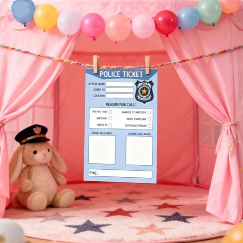 4x6 Inch Kids Pretend Play Notepads Imaginative Role Play Bundle Police Role Play Notepad Restaurant Role Play Pad Coffee Shop Role Play Pad for Toddlers Role Restaurant Policeman Play 60 Pcs in Saudi Arabia