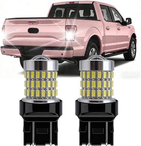7443 مصابيح إضاءة لوقوف السيارات مع جهاز عرض متوافق مع Ford F-150 2015-2019، 6000LM سطوع 360%، 6000K أبيض بارد، التوصيل والتشغيل، حزمة من 2 in Kuwait