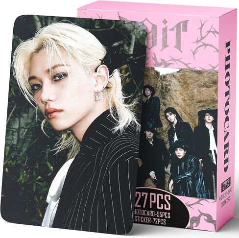 DO IT Album Photocards 127PCS DO IT Photo Card Set KARMA Merch Boys and Girls Card Set 55 PCS Photocard and 72 PCS Stickers Gift for STAY in Saudi Arabia