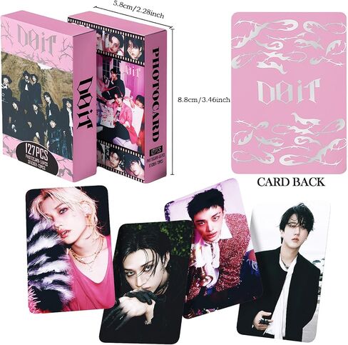 DO IT Album Photocards 127PCS DO IT Photo Card Set KARMA Merch Boys and Girls Card Set 55 PCS Photocard and 72 PCS Stickers Gift for STAY in Saudi Arabia