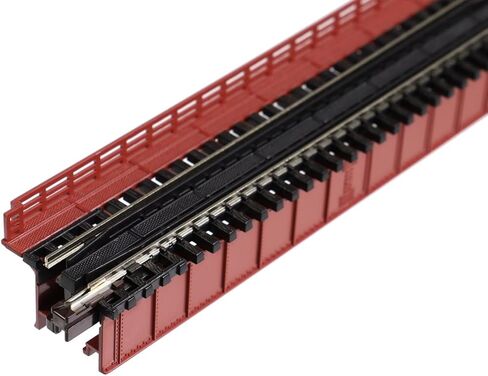 N 124mm 4-7/8" Deck Plate Girder Bridge, Red in Kuwait