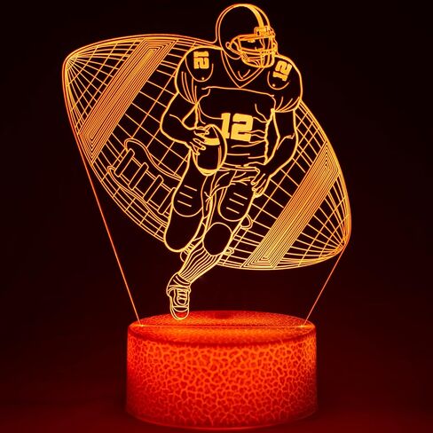 fun&art 3D Night Light SG Basketball Player with Ball, 16 Colors Changing + Remote Control, Optical Illusion lamp, Perfect Idea for Kids and Adults for Room/Living Room Home Decoration in Saudi Arabia