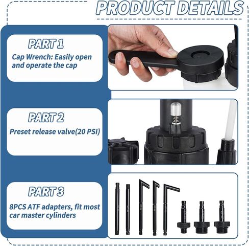 3L Transmission Oil Pump Transmission Fluid Pump Extractor Manual Oil Pump/Oil Filling Filler System Tool with Adapters in Saudi Arabia