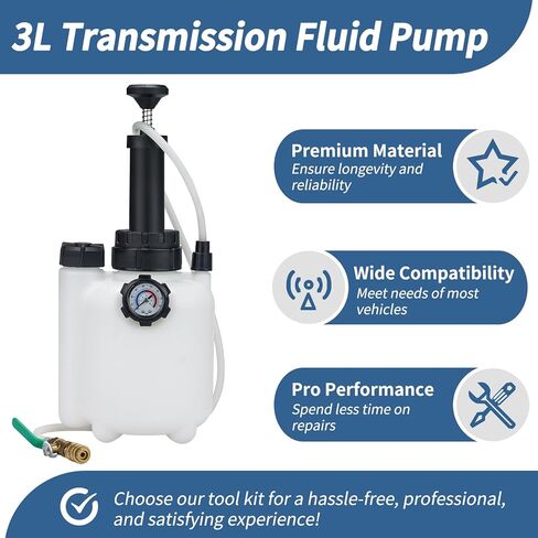 3L Transmission Oil Pump Transmission Fluid Pump Extractor Manual Oil Pump/Oil Filling Filler System Tool with Adapters in Saudi Arabia