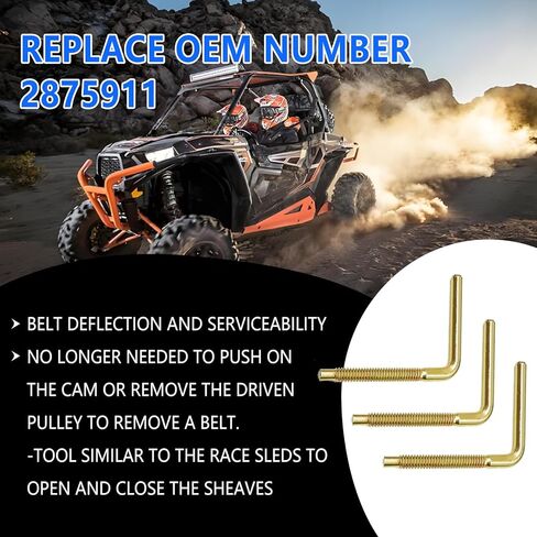 3 قطع أداة إزالة حزام محرك مخلب الثلج المتوافقة مع Polaris RZR RZR-4 XP Turbo RS1 Ranger XP 1000، أدوات تغيير الحزام OE # 2875911 in Saudi Arabia