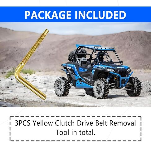 3 قطع أداة إزالة حزام محرك مخلب الثلج المتوافقة مع Polaris RZR RZR-4 XP Turbo RS1 Ranger XP 1000، أدوات تغيير الحزام OE # 2875911 in Saudi Arabia