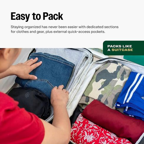 Tortuga Expandable Travel Backpack, 27-32.5L Carry-On Travel Backpack for Men and Women - Durable, Comfortable, Easy to Pack, Airline-Approved Travel Bag with Laptop Compartment in Saudi Arabia