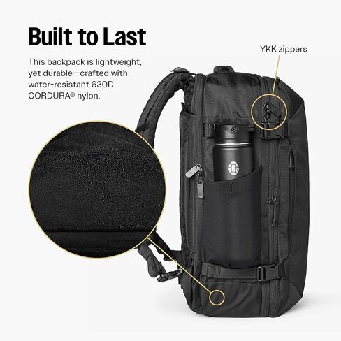 Tortuga Expandable Travel Backpack, 27-32.5L Carry-On Travel Backpack for Men and Women - Durable, Comfortable, Easy to Pack, Airline-Approved Travel Bag with Laptop Compartment in Saudi Arabia