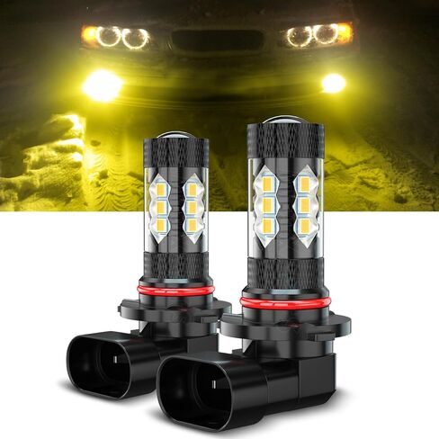 Compatible for Ford F150 F250 F350 Fog Light Bulbs 2004-2009 2010 2011 2012 2013 2014 2015 2016 2017 2018 2019 2020 2021 for Off Road,Yellow Fog Lamps DRL Turn Signals Lights, 2 Packs in Saudi Arabia