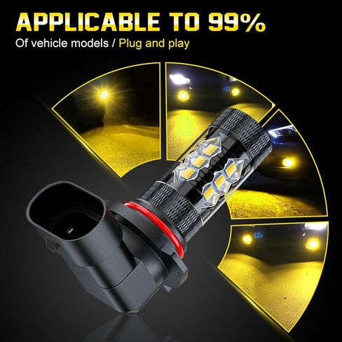 Compatible for Ford F150 F250 F350 Fog Light Bulbs 2004-2009 2010 2011 2012 2013 2014 2015 2016 2017 2018 2019 2020 2021 for Off Road,Yellow Fog Lamps DRL Turn Signals Lights, 2 Packs in Saudi Arabia