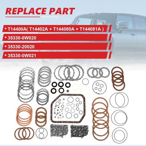 1 set Auto Transmission Master Rebuild Kit Gasket 35330-0W020, 35330-20020, 35330-0W021 Fits for COROLLA 00-ON U340E U341E in Saudi Arabia