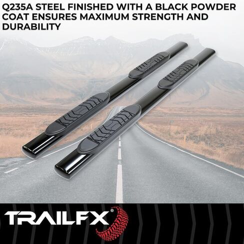 TRAILFX Trail FX A7048B شريط نيرف بيضاوي، 5 بوصة، أسود in Kuwait