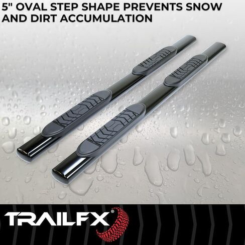 TRAILFX Trail FX A7048B شريط نيرف بيضاوي، 5 بوصة، أسود in Kuwait