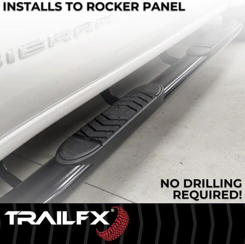TRAILFX Trail FX A7048B شريط نيرف بيضاوي، 5 بوصة، أسود in Kuwait