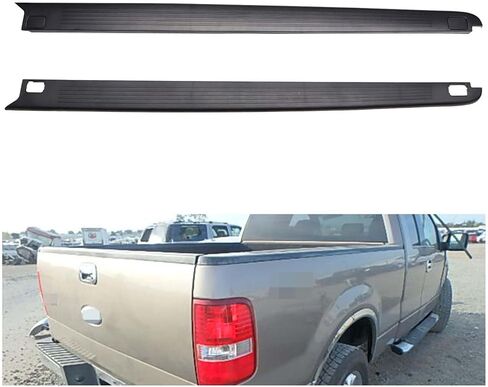 غطاء تغليف حاجز السرير الجانبي 6.5 'أغطية السكك الحديدية الجانبية اليسرى واليمنى تناسب 2004-2005 Ford F150 4L3Z-99291A40-BAA 4L3Z-99291A41-BAA in Kuwait