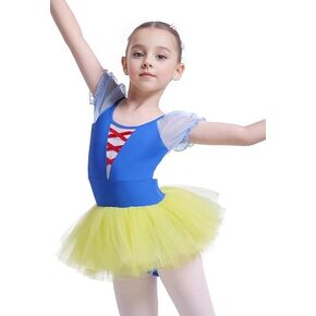 فستان يوتار مع فستان توتو، فستان سنو وايت للفتيات، هدية لحفلات أعياد الميلاد، ملابس رقص الباليه للفتيات in Kuwait