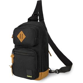 Goloni Sling Bag for Men Women, Crossbody Shoulder Bag with Multiple Pockets, Lightweight Casual Daypack for Travel in Saudi Arabia