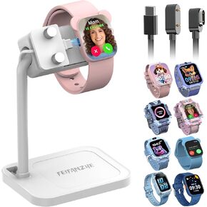 حامل شحن للساعة الذكية 2 في 1 للهاتف/هواوي/سامسونج/إيربودز، شاحن بدون أسلاك، متوافق مع ساعة جالاكسي، GT 3 2e قاعدة حامل للساعة -02SW-W in Kuwait