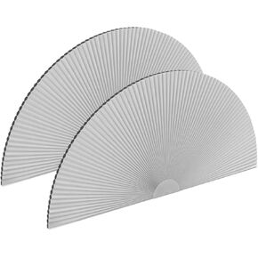 2 حزمة من ظلال النوافذ المقوسة التي تحجب الضوء بنسبة 100%، ستائر نصف دائرية من القماش المطوي نصف دائرية، ظل نصف دائري أعمى مقطوع بحرية لغرف المعيشة وغرف النوم والمكاتب (36 بوصة × 72 بوصة) in Kuwait