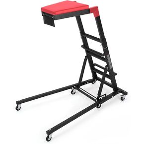 زاحف محرك السيارات من DEXSO Topside، ارتفاع قابل للتعديل من 48 بوصة إلى 66 بوصة، سعة 400 رطل، زاحف علوي قابل للطي لصيانة ورشة عمل المرآب المنزلي، أحمر in Kuwait