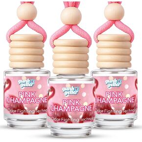 Hanging Air Freshener Car Diffusers - Long Lasting Scent, Odor Eliminator, Home Essentials, Fresh car fragrance diffuser - 3 Pack- Pink Champagne in Kuwait