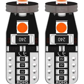 Pack of 2 T10 3030 3smd White Led Bulbs Super Bright 168 2825 194 Chipset CANBUS for License Plate Lights Truck Interior Light Dome Light Map Light Door Light Courtesy Marker Light Inside Car Light in Saudi Arabia