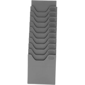 Expandable Cards Holder Rack Sturdy Plastic Office Document Organizer for Attendance Cards with Multiple Slots for Factory Use in Saudi Arabia
