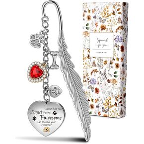Buleens Bookmarks for Women Reading - Book Marks for Readers Book Lovers, Cute Sliver Lily Floral Personalized Metal Bookmark with Pendants, Pretty and Aesthetic Book Accessories Reading Gifts in Kuwait