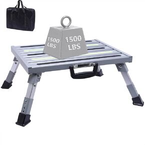 خطوات RV كبيرة مقاس 19 بوصة × 14.5 بوصة مع أشرطة متوهجة في الظلام مقعد RV قابل للتعديل من الألومنيوم يدعم ما يصل إلى 1500 رطل in Kuwait