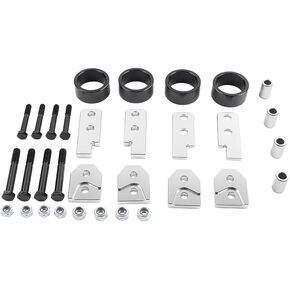 Cnthan7 XJ64-QX-1A7J 4" Suspension Lift Kit Full Front Rear Suspension Lift 1 Pc For Yamaha Rhino 700 2008-2015, For Yamaha Rhino 660 2004-2007 Aluminum Silver Black in Kuwait