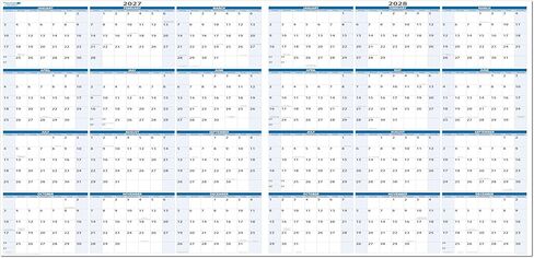 2026 و2027 مخطط تقويم جداري قابل للمسح رطب وجاف لمدة عامين، 24 شهرًا، 24 بوصة × 36 بوصة. كاملة مع قلم تحديد جاف وممحاة ذات رأس رفيع in Kuwait