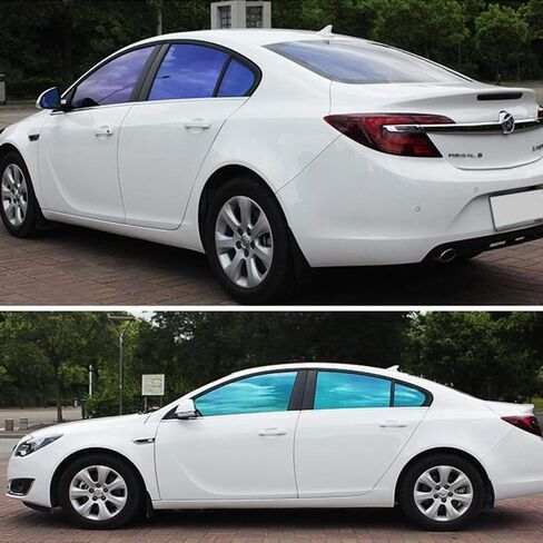 Blue Chameleon Window Tint VLT 67% - Auto Tints for Car Side Windows Protection, Ceramic Window Tint, Blue Change to Green Window Film for Automotive 19.69" x 118.11" in Kuwait