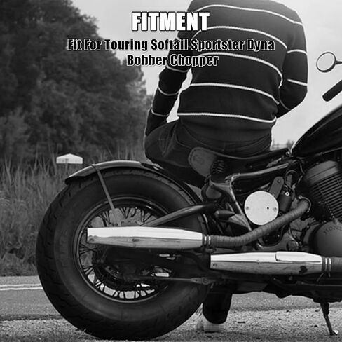 PSLER دراجة نارية لفائف دوامة مقعد الربيع الصلب مقعد منفرد برميل الربيع عدة للتجول Softail Sportster Dyna Bobber Chopper، قطعتين، 3 بوصات، أسود in Kuwait