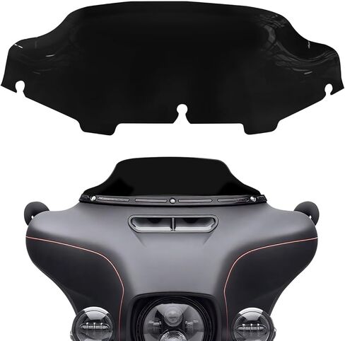 زجاج أمامي مقاس 12 بوصة متوافق مع Harley Road Glide CVO/SE FLTRXSE 2023 2024 2025 2026 لاحقًا FLTRX 2024 لاحقًا CVO ST FLTRXSTSE 2024 لاحقًا لملحقات Road Glide 2023 2024، دخان in Kuwait