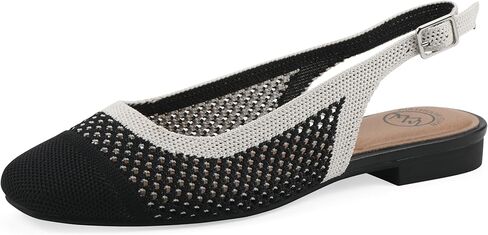 White Mountain Women's Bonie Fly Knit Slingback Flat in Saudi Arabia