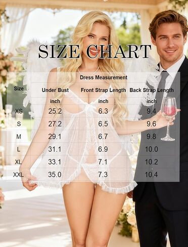 Avidlove Sexy Polka Dots Mesh Sheer Lace Babydoll Open Front Ruffle Chemise Cut Out Nightgown Lingerie With Thong XS-XXL in Kuwait